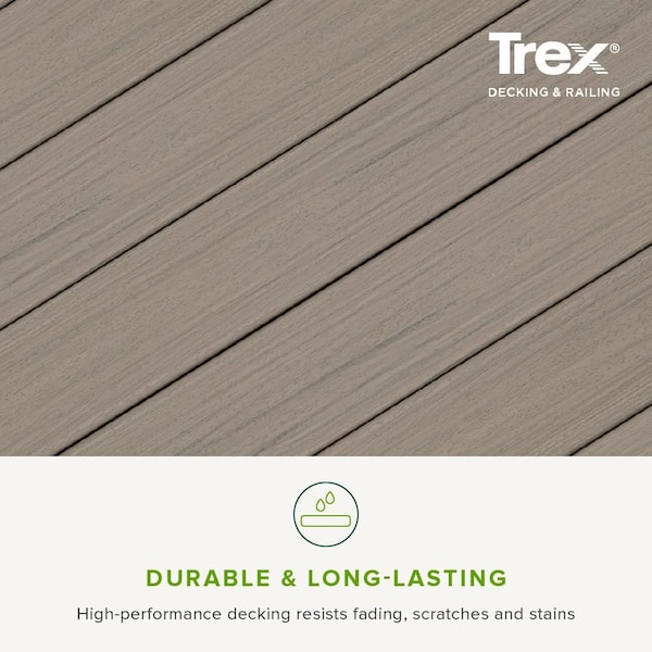 Trex Enhance Naturals 1 in. x 6 in. x 8 ft. Rocky Harbor Square Edge ...
