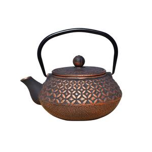 Amai 3-Cup Teapot in Black and Copper