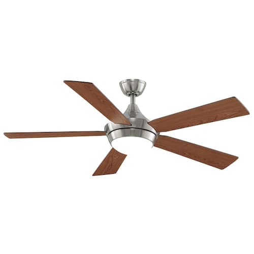 Celano V2 52 in. Integrated LED Brushed Nickel Ceiling Fan with Opal Frosted Glass Light Kit and Remote Control Lighting