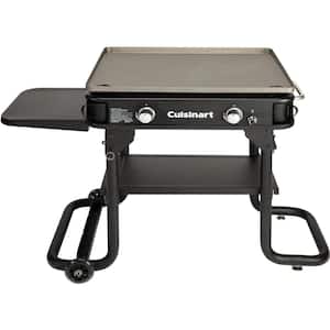 28 in. Outdoor Gas Griddle Folds Flat for Tabletop and Tailgate Use