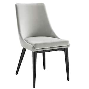 Viscount Light Gray Performance Velvet Dining Side Chair