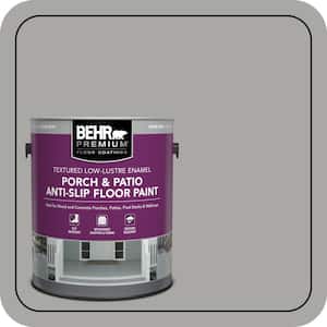1 gal. #PFC-68 Silver Gray Textured Low-Lustre Enamel Interior/Exterior Anti-Slip Porch and Patio Floor Paint