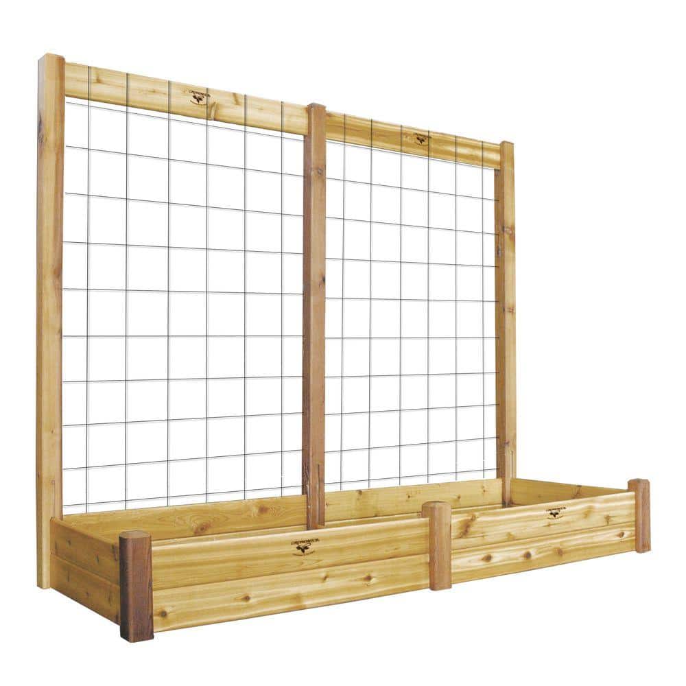 Unfinished Cedar Raised Garden Bed for Outdoor Patio