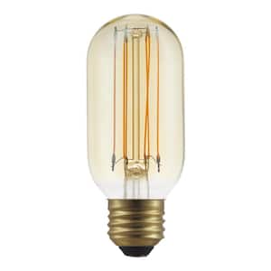 40-Watt Equivalent T14 Dimmable Cage Filament LED Vintage Edison Light Bulb Amber (1-Pack)