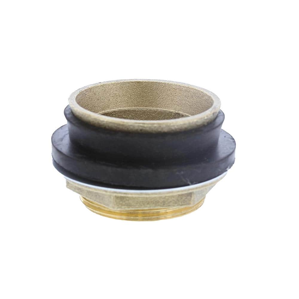 1-1/2 Inch Brass Toilet Spud with Locknut and Washer