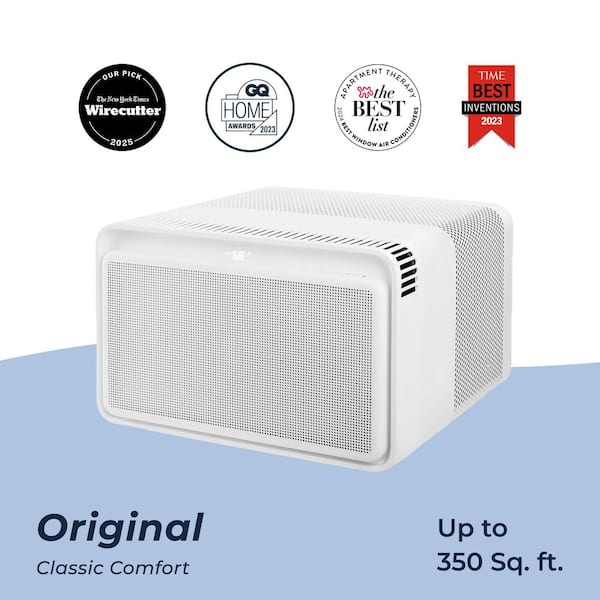 8,000 BTU 115-Volts QUIET Smart Window Air Conditioner, Wi-Fi/Remote, #1 Easiest-to-Install, up to 342 sq ft.