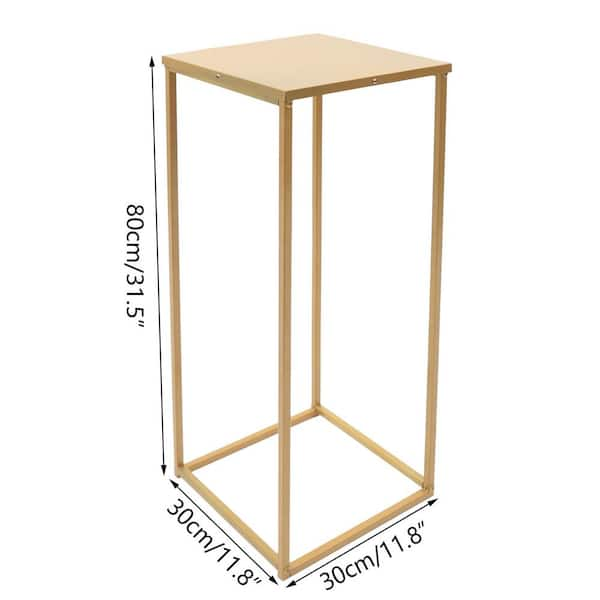 YIYIBYUS 31.4 in. Tall Indoor/Outdoor Wedding Party Square Floor Vase Metal  Column Flower Stand OT-ZJGJ-5251 - The Home Depot