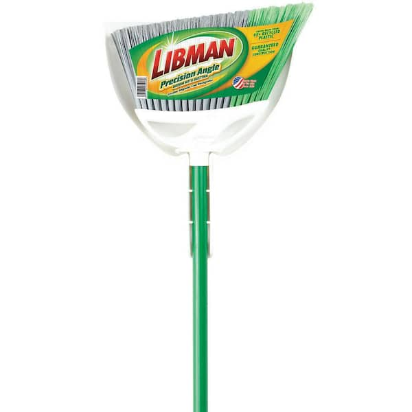 Libman 13 in. Smooth Surface Push Broom with Steel Handle 1140 - The Home  Depot