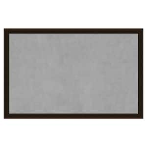 Espresso Brown 34 in. x 22 in. Framed Magnetic Board