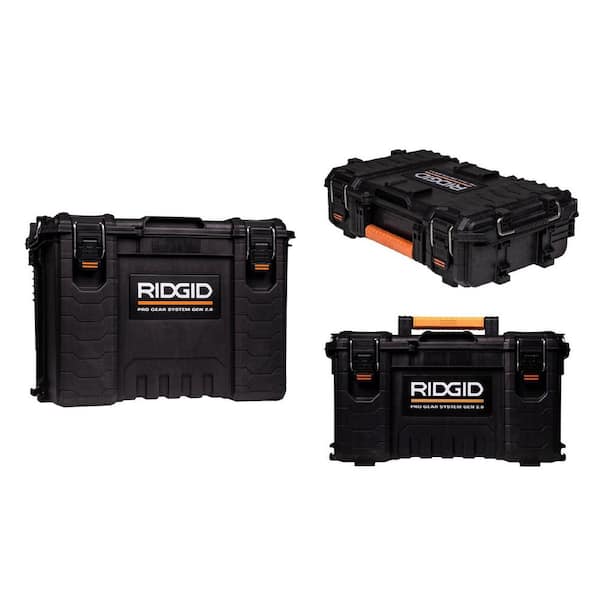 RIDGID 2.0 Pro Gear System 22 in. XL Toolbox and Tool Case and Compact Organizer