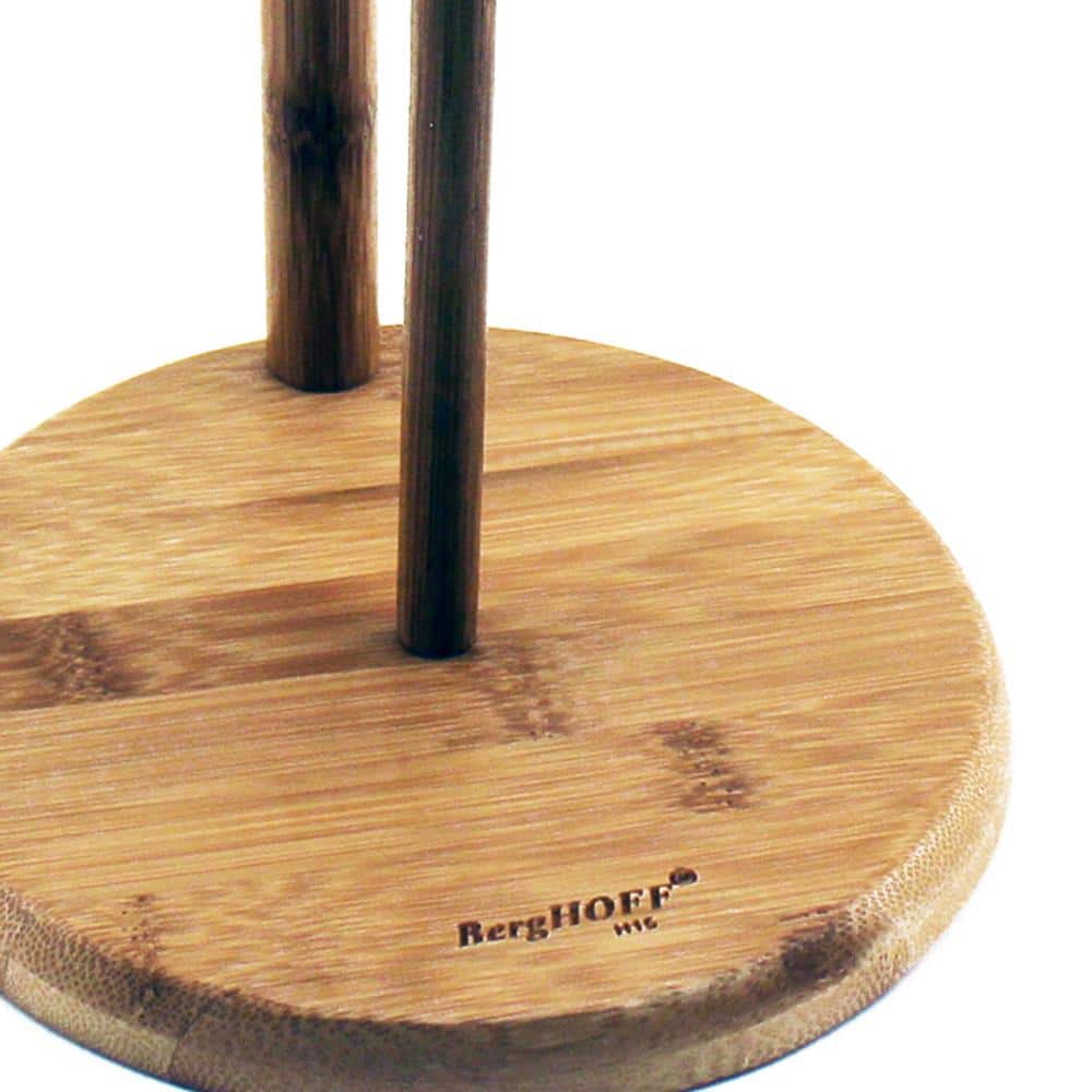 Eco-Friendly Bamboo Freestanding Paper Towel Holder