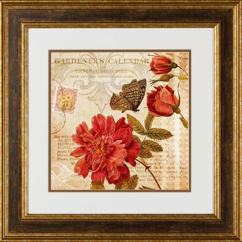 20.5 in. x 20.5 in. Botanical Practice A Framed Wall Art
