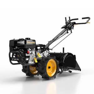 18 in. Full Gear Dual Direction Rear Tine Gas Tiller with Airless Tires
