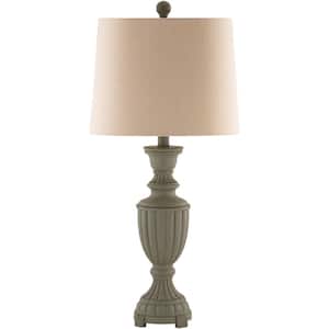 Leone 28 in. Gray Indoor Table Lamp