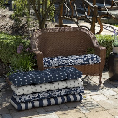 Outdoor Bench Cushions The Home Depot - Wicker Patio Bench Cushions