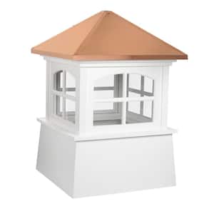 Huntington 18 in. x 25 in. Vinyl Cupola with Copper Roof