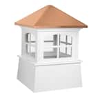 Huntington 30 in. x 43 in. Vinyl Cupola with Copper Roof