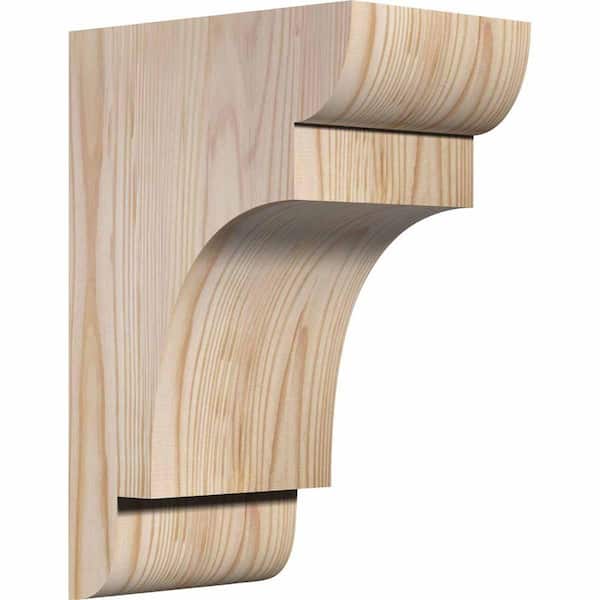 Ekena Millwork 5-1/2 in. x 8 in. x 12 in. Douglas Fir New Brighton Smooth Corbel
