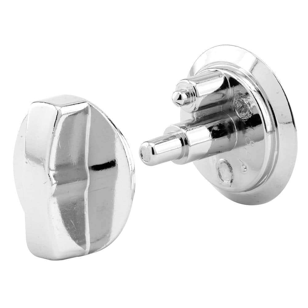PrimeLine Flush Metal, Chrome Concealed Door Knob Set 6506908