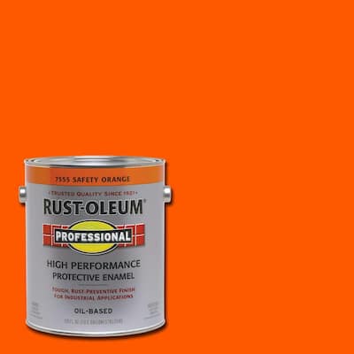 1 gal. High Performance Protective Enamel Flat White Oil-Based  Interior/Exterior Paint (2-Pack)