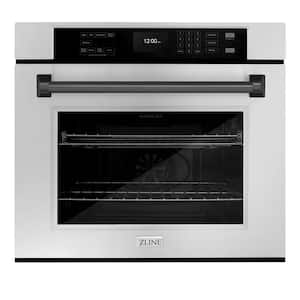 Autograph Edition 30 in. Professional Electric Single Wall Oven with Air Fry in Stainless Steel with Matte Black Handle