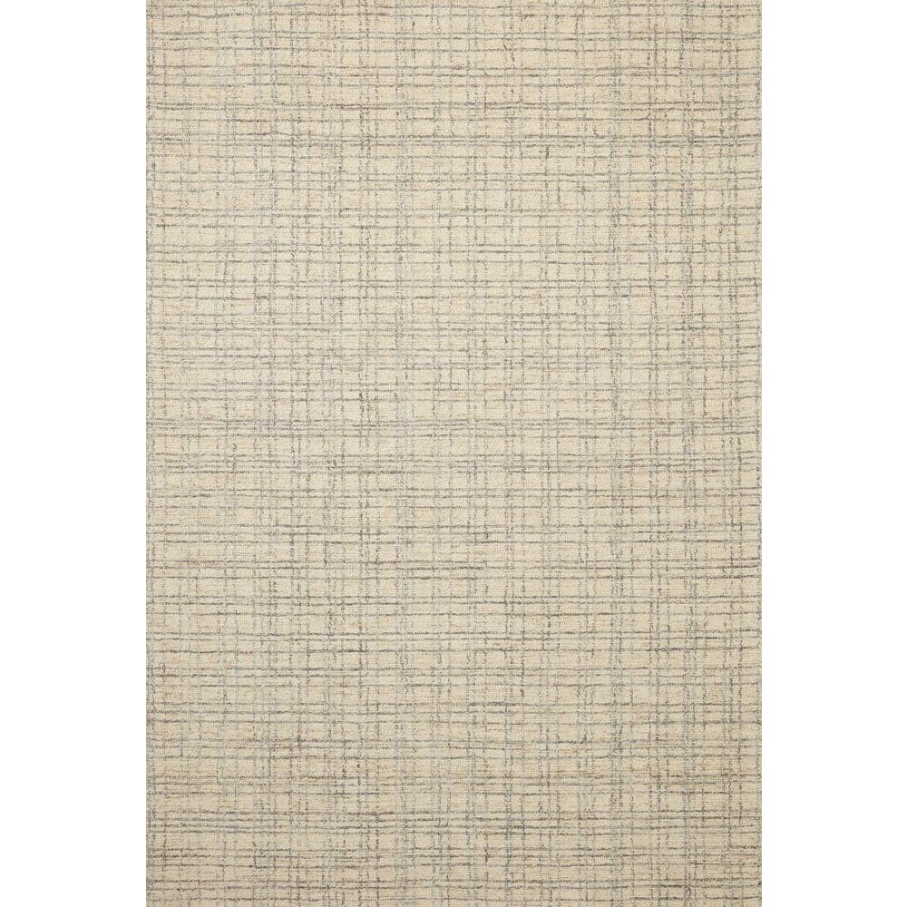 Antique Mist Hand-Tufted Wool and Jute Rectangular Rug