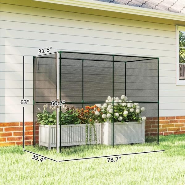 Walk-In Plant Protection Tent,Garden Mesh Plant Cage for