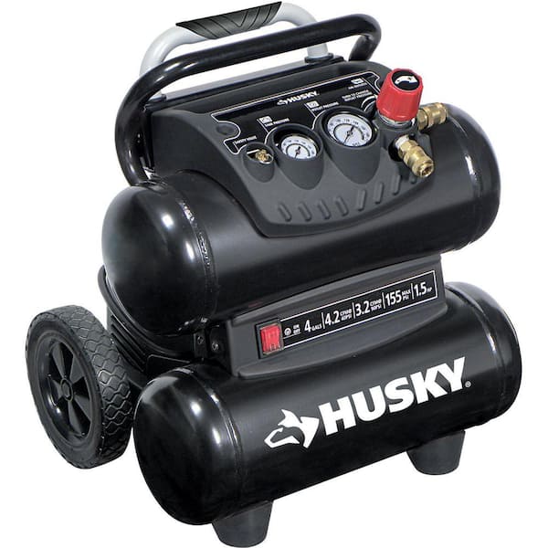 Husky 4 gal. Wheeled Stack Tank Compressor