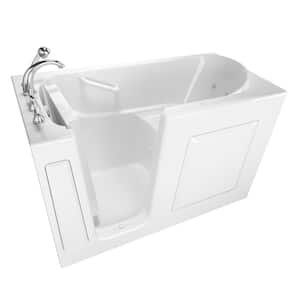 Value Series 60 in. Left Hand Walk-In Whirlpool Bathtub in White