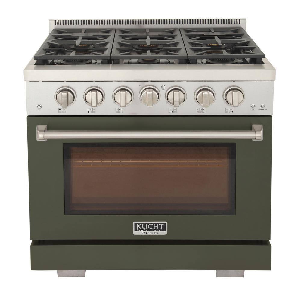 Kucht Professional 36 in. 5.2 cu. ft. 6Burners Freestanding Propane