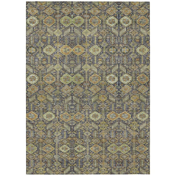 Addison Rugs Chantille ACN574 Paprika 5 ft. x 7 ft. 6 in. Machine Washable Indoor/Outdoor Geometric Area Rug