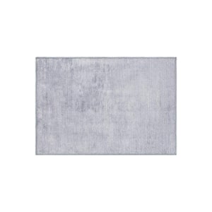 Gray 2 ft. 1 in. x 3 ft. Contemporary Distressed Stripe Machine Washable Area Rug