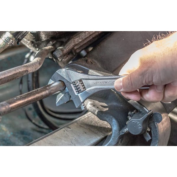 Reversible Jaw 8 in. Chrome Adjustable/Pipe Wrench