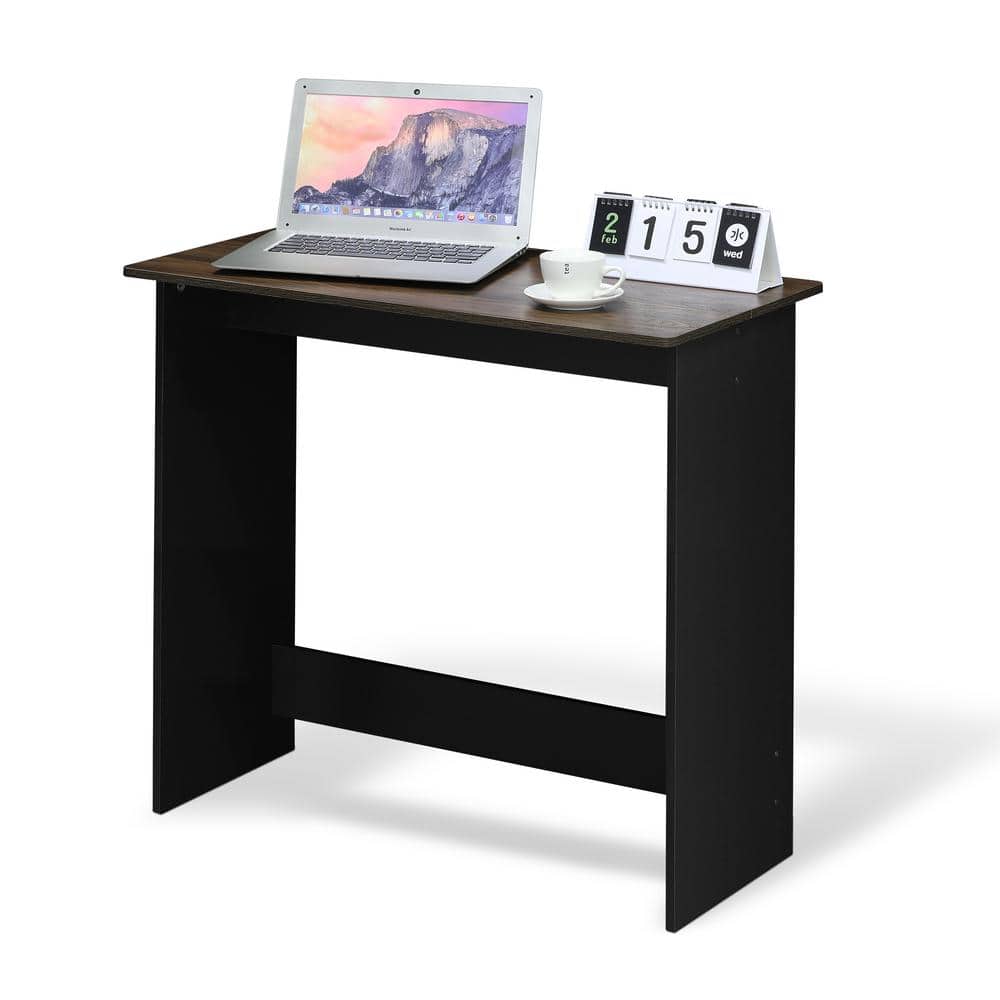 Columbia Walnut Rectangular Industrial Study Desk