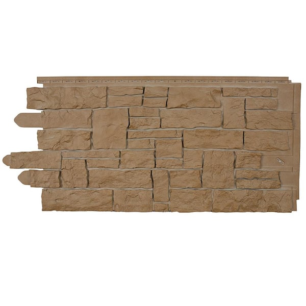 Novik NovikStone 20.3 in. x 45 in. SK Stacked Stone Siding in Terra (10 Panels Per Box, 49.3 sq. ft.)