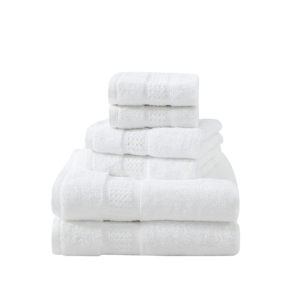 Nautica Oceane 6-Piece White Cotton Towel Set