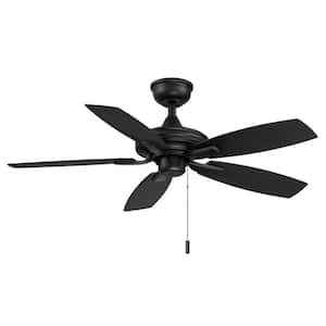 Gazebo III 42 in. Indoor/Outdoor Wet Rated Matte Black Ceiling Fan