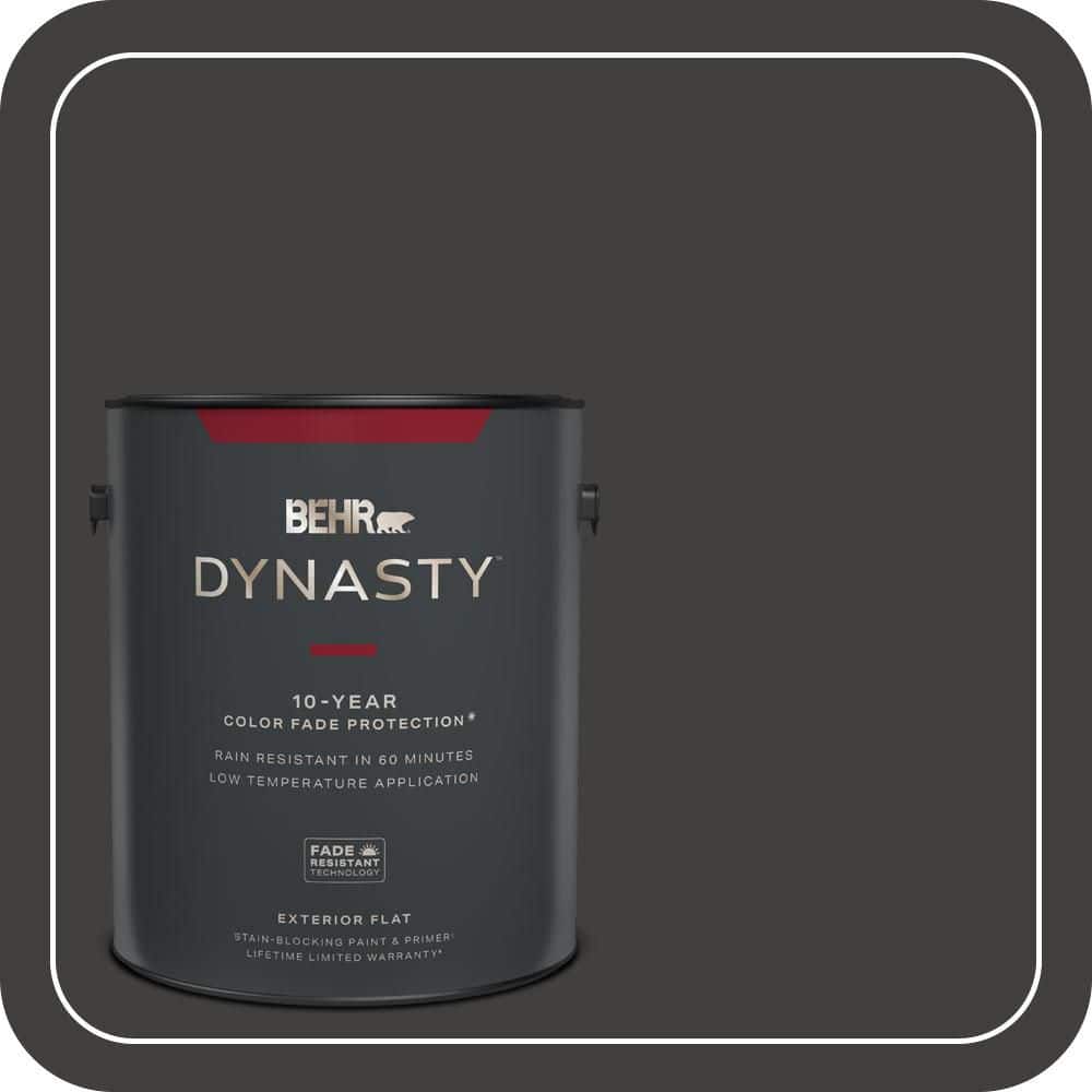 1 gal. #N510-7 Blackout Flat Exterior Stain-Blocking Paint & Primer price history on PriceWatchPro