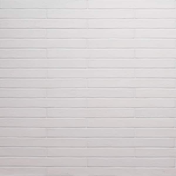 MSI Capella White Brick 2 in. x 18 in. Matte Porcelain Floor and Wall Tile (8 sq. ft./Case)