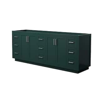 Miranda 83.25 in. W x 21.75 in. D x 33 in. H Double Bath Vanity Cabinet without Top in Green