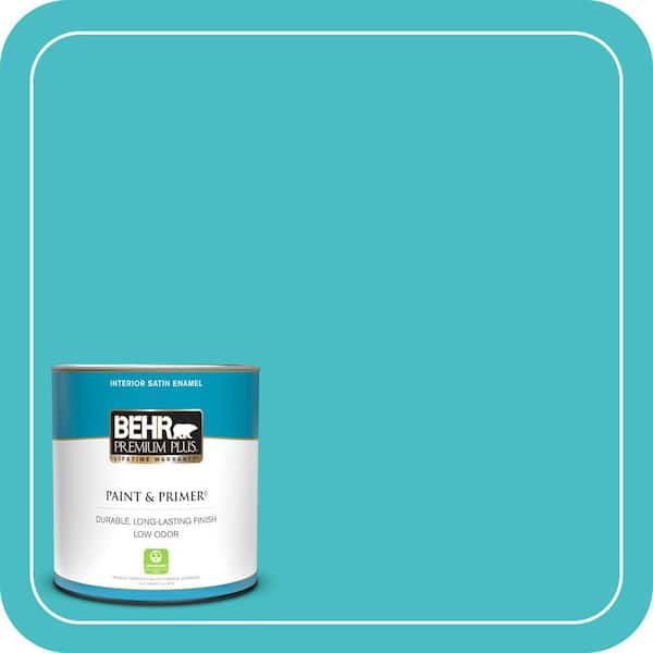 BEHR PREMIUM PLUS 1 qt. Home Decorators Collection #HDC-WR14-6 North Wind Satin Enamel Low Odor Interior Paint & Primer