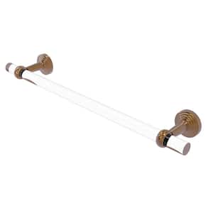 Pacific Beach 18 in. Towel Bar with Twisted Accents in Brushed Bronze
