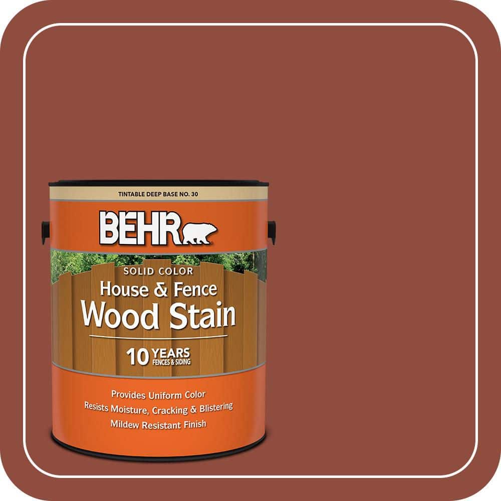 BEHR 1 Gal. #SC-330 Redwood Solid Color House and Fence Exterior