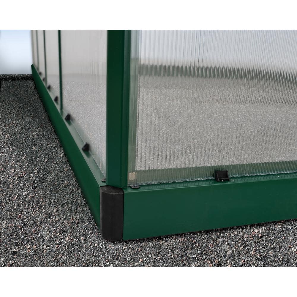 Palram Mythos 6' x 8' Green Polycarbonate Aluminum Greenhouse
