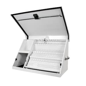 37 in. W x 18 in. D Portable White Triangle Top Tool Chest for Sockets, Wrenches and Screwdrivers