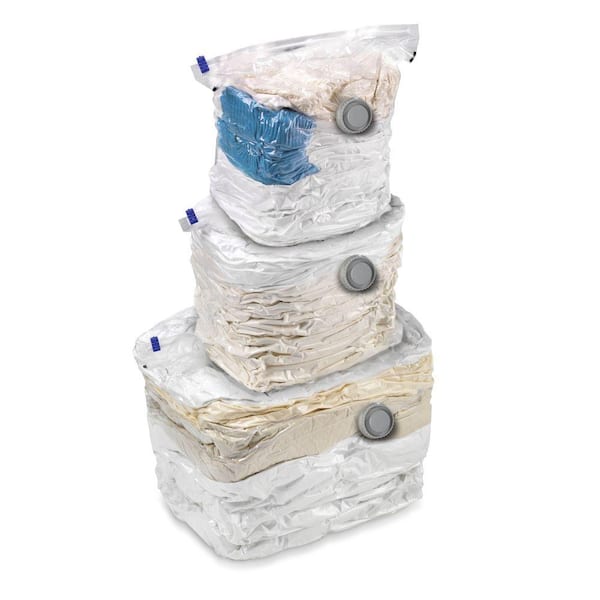  3 Pack Cube Vacuum Storage Bags, Jumbo Vacuum Cubes