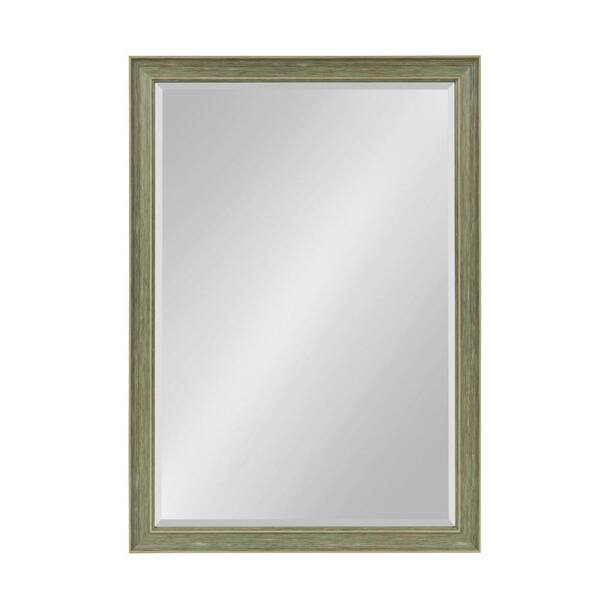 Kate and Laurel Harvest Rectangle Green Mirror