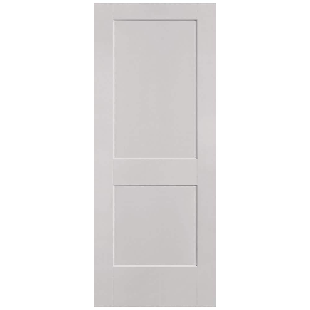 32 in. x 80 in. 2-Panel Logan Single Bore Hollow Core Silver Bullet Molded Composite Interior Door Slab price history on PriceWatchPro