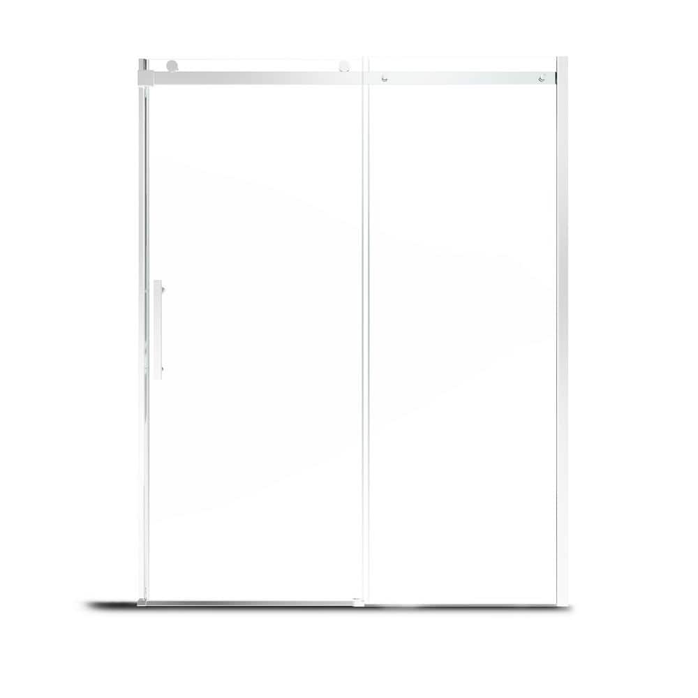 Teamson Kids 48 in. W x 76 in. H Single Sliding Frameless Shower Door ...