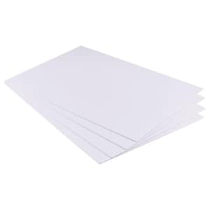 12 in. x 24 in. x 0.12 in.(3mm) PVC Waterproof Foam Sheet White Plastic Sheet, DIY Making, (5-Pack)